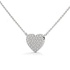 Eternal Love Lab Grown Diamond Heart Gold Pendant Chain