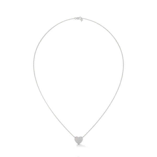 Eternal Love Lab Grown Diamond Heart Gold Pendant Chain