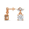 Blooming Brilliance Lab Grown Diamond Gold Drop Earrings