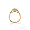 Oval Cut Halo Set Lab Grown Diamond Gold Ring