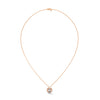 Oval Radiance Lab Grown Diamond Gold Pendant Chain