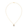 Oval Radiance Lab Grown Diamond Gold Pendant Chain