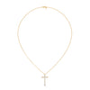 Faith & Brilliance Lab Grown Diamond Cross Gold Pendant Chain