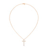 Faith & Brilliance Lab Grown Diamond Cross Gold Pendant Chain