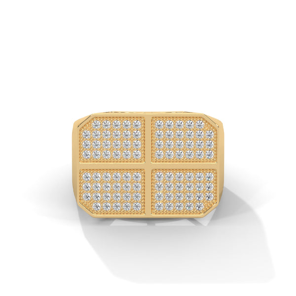 “Bold gold diamond ring crafted for modern style, offering luxury brilliance, premium craftsmanship, and a powerful statement of elegance.”