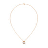 Eternal Glow Lab Grown Diamond Bezel Gold Pendant Chain