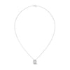 Eternal Glow Lab Grown Diamond Bezel Gold Pendant Chain
