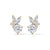 Eternal Petal Marquise & Round Lab Grown Diamond Gold Earrings