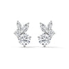 Eternal Petal Marquise & Round Lab Grown Diamond Gold Earrings