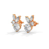 Eternal Petal Marquise & Round Lab Grown Diamond Gold Earrings