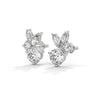 Eternal Petal Marquise & Round Lab Grown Diamond Gold Earrings