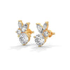 Eternal Petal Marquise & Round Lab Grown Diamond Gold Earrings