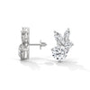 Eternal Petal Marquise & Round Lab Grown Diamond Gold Earrings