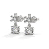 Celestial Radiance Lab Grown Diamond Gold Drop Earrings