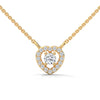 Heart of Brilliance Lab Grown Diamond Gold Pendant Chain