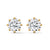 Classic Brilliance Six-Prong Lab Grown Diamond Gold Stud Earrings