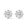 Classic Brilliance Six-Prong Lab Grown Diamond Gold Stud Earrings