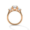 Three-Stone Lab Grown Diamond Gold Ring