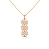 Trinity Glow Lab Grown Diamond Three-Stone Gold Pendant