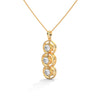 Trinity Glow Lab Grown Diamond Three-Stone Gold Pendant
