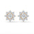 Eternal Bloom Floral Cluster Lab Grown Diamond Gold Earrings