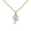 Bloom of Luck Lab Grown Diamond Floral Gold Pendant Chain