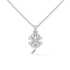 Bloom of Luck Lab Grown Diamond Floral Gold Pendant Chain