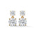 Double Radiance: Two-Tier Lab Grown Diamond Gold Drop Earrings