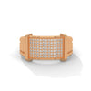 “Luxurious gold men’s diamond ring featuring a bold pavé panel design, delivering unmatched brilliance, premium craftsmanship, and statement-making elegance.”