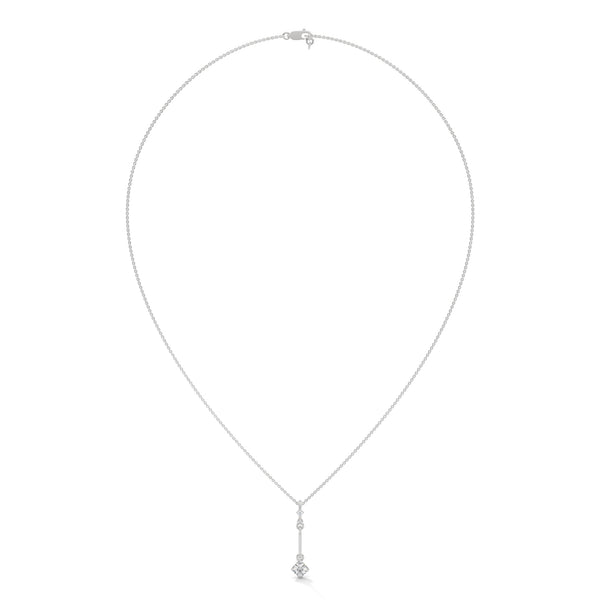 A sleek cascade of gold and diamonds, the Celestial Drop Diamond Pendant offers minimalist elegance with a cosmic sparkle.