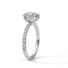 Classic Four Prong Setting Oval Cut Lab Grown Diamond Gold Ring