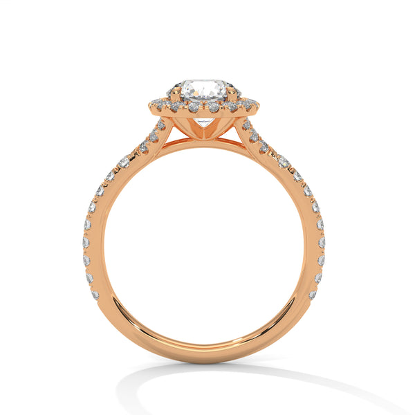 “Brilliant halo diamond engagement ring in yellowgold, designed for lasting beauty, romantic moments, dazzling sparkle, and premium luxury craftsmanship.”