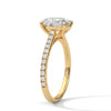 Oval Cut Lab Grown Diamond Gold Engagement Ring