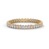 This graceful bangle bracelet features 36 round-shaped diamonds, totaling 0.76 carats, offering a subtle yet sophisticated touch of brilliance. Its 7-inch length ensures a comfortable and perfect fit.