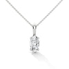 Marquise Cut Lab Grown Diamond Gold Pendant Chain