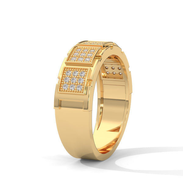“Experience luxury with this diamond-studded gold ring, crafted for timeless brilliance, premium style, and a bold statement of refined elegance.”