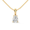 Ethereal Sparkle Pear Lab Grown Diamond Gold Pendant Chain