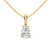 Ethereal Sparkle Pear Lab Grown Diamond Gold Pendant Chain