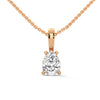 Ethereal Sparkle Pear Lab Grown Diamond Gold Pendant Chain