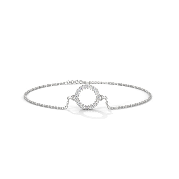 A dazzling bangle bracelet featuring 2 multi-shaped diamonds, totaling 0.50 carats. With a 7-inch length, it offers a refined, versatile look that adds a touch of elegance to any occasion.