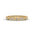 A whimsical yellow gold band featuring alternating bezel and pavé-set diamonds, creating a playful, elegant sparkle.