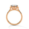 Vintage Halo Lab Grown Diamond Gold Ring