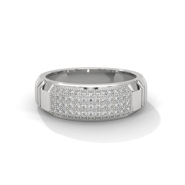 “Experience bold luxury with this gold men’s diamond ring, featuring dazzling pavé brilliance crafted for timeless style, confidence, and premium elegance.”