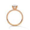 Classic Four Prong Setting Oval Cut Lab Grown Diamond Gold Ring
