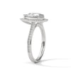 Pear Shaped Three-Stone Lab Grown Diamond Gold Ring