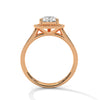 Pear Shaped Three-Stone Lab Grown Diamond Gold Ring