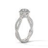 “Seraphina Ring—round-diamond brilliance, radiant halo sparkle, and intertwined pavé elegance crafted to symbolize timeless love, romantic beauty, and everlasting commitment.”