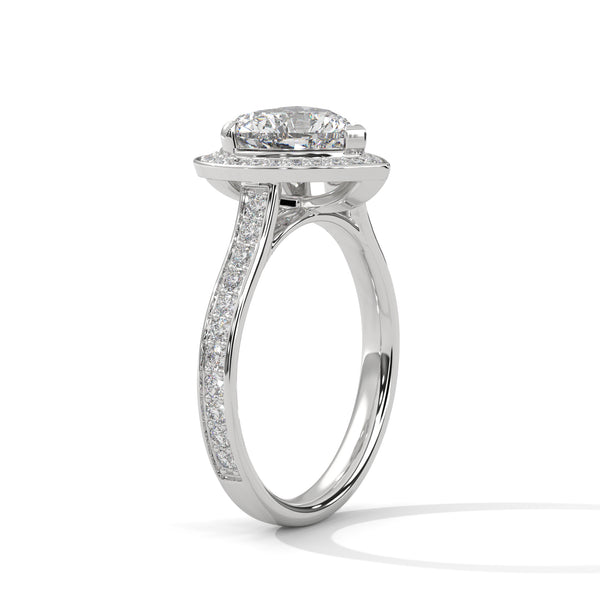 “Amora Ring—heart-shaped diamond brilliance, radiant halo sparkle, and romantic elegance crafted to symbolize everlasting love, devotion, and unforgettable moments.”