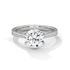 Classic Six-Prong Lab Grown Diamond Gold Ring
