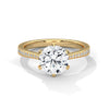 Classic Six-Prong Lab Grown Diamond Gold Ring